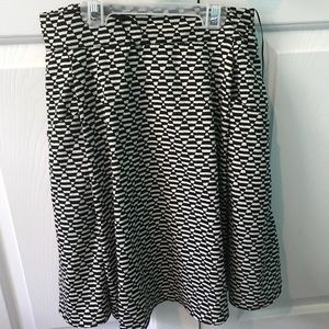 Black and White  Ranna Gill Anthropologie skirt